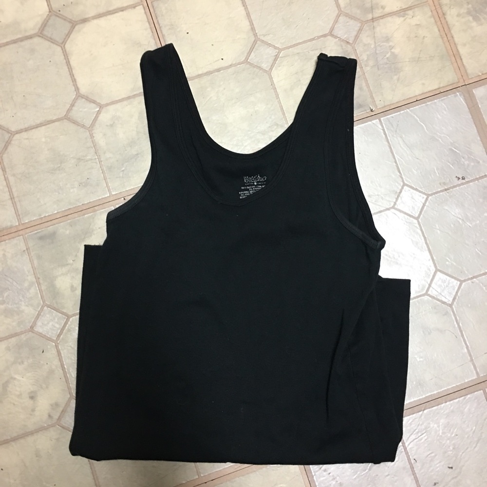 (202) Plain Black Tank
